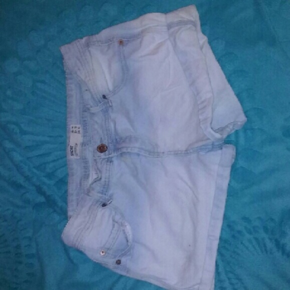 !EVERYTHING $5! High waisted faded blue shorts