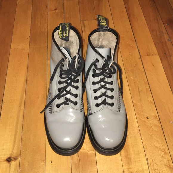 light grey doc martins