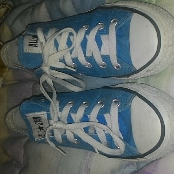 Bright blue converse