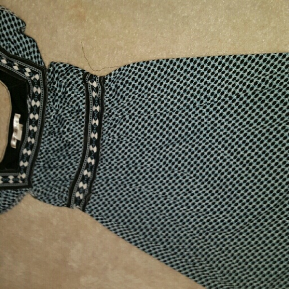 Max studio teal black empire waist dress - Picture 1 of 4