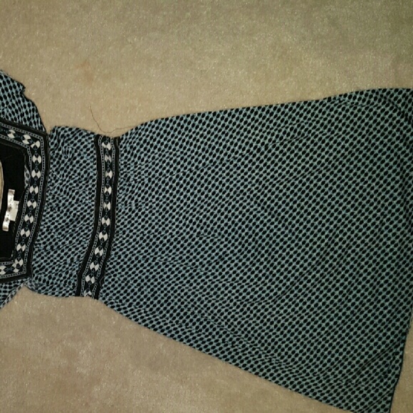 Max studio teal black empire waist dress - Picture 4 of 4