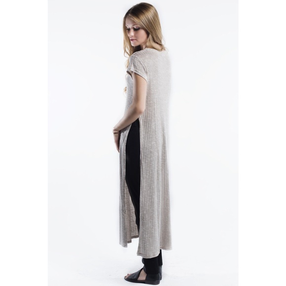 "His Golden Muse" Side Split Maxi Top - Picture 4 of 4