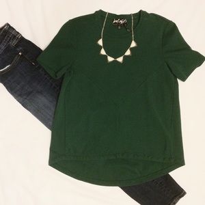 Lord & Taylor short sleeve high-low hem