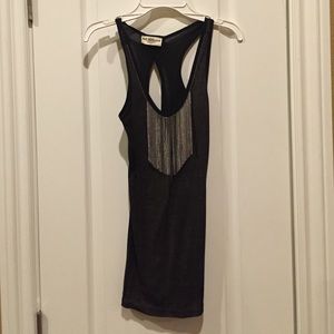 key hole back fancy tank with silver accessories