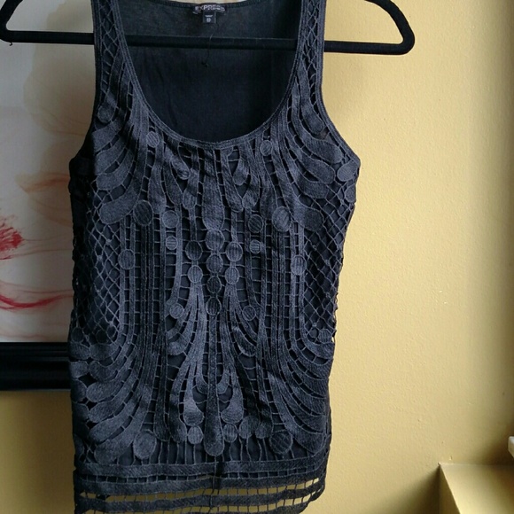 Express Lace and cotton Tank XS