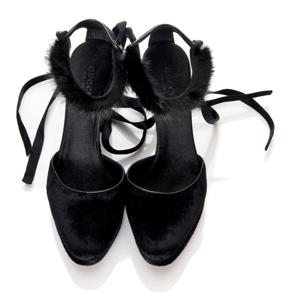 NEW TOM FORD iconic GUCCI HEELS MINK-PYTHON-VELVET