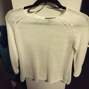 Knit Off White Sweater