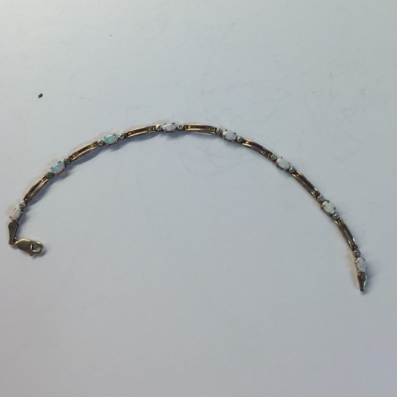 Opal tennis bracelet