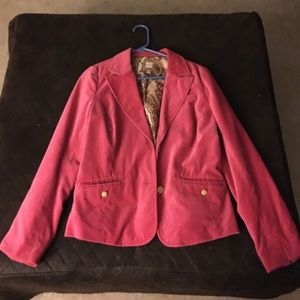 Gorgeous pink blazer.