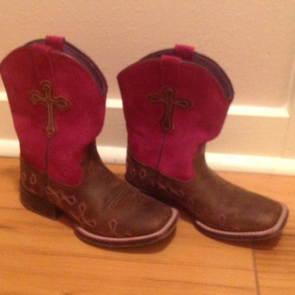 GIRLS COWBOY BOOTS - Picture 2 of 4