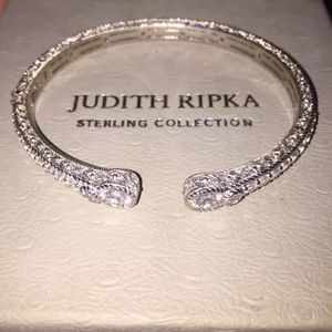 Judith Ripka hinged cuff bracelet