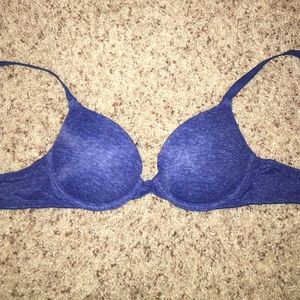 PINK Tee Shirt Push-Up Bra in Blue