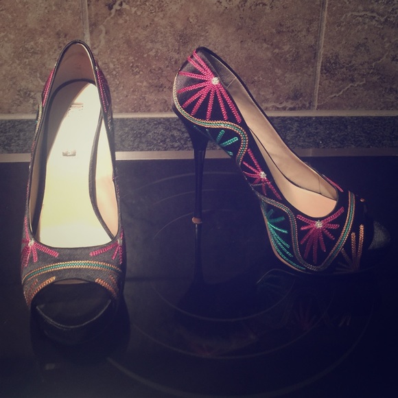 Beautiful high heels shoes