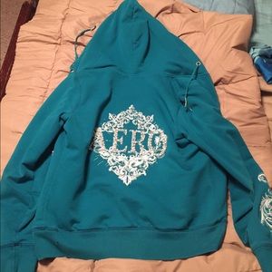 Aeropostale Aero Jeweled Zip-up Hoodie