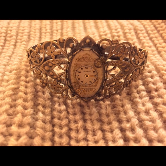 *PRICEDROP* VINTAGE ANTIQUE Brass watch bracelet - Picture 2 of 4