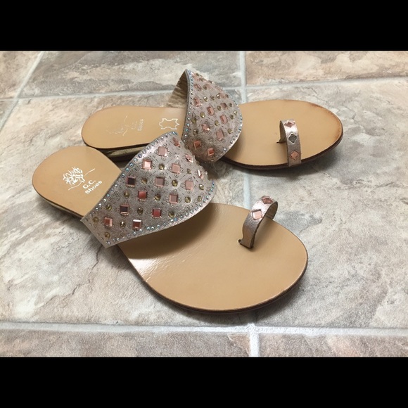 Metallic G.C. Shoes Sandals - Picture 3 of 3