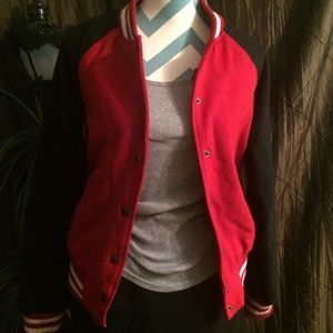 Letterman red and black jacket