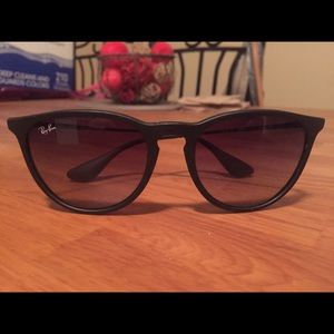Authentic Ray-ban Erika Matte Black Sunglasses