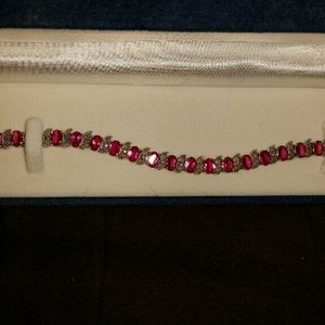 Sterling Silver/Marcasite Tennis Bracelet