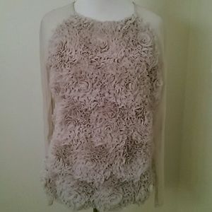 New Robert Rodriguez blush rosette top size 2