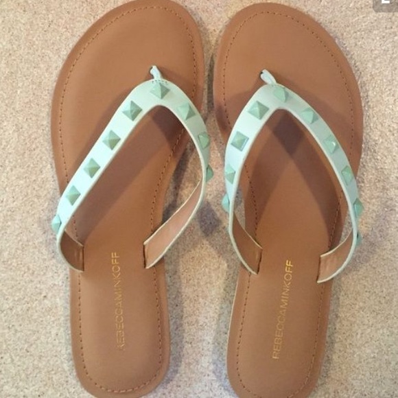 Rebecca Minkoff Shoes - Rebecca Minkoff Mint Studded Fiona Sandal