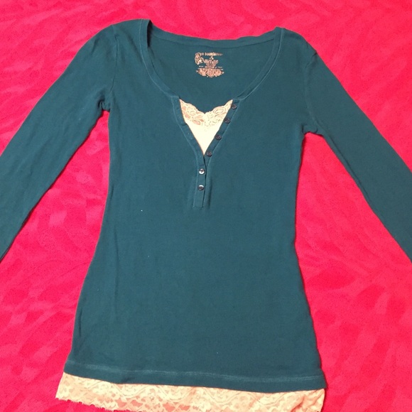 Long sleeve with built in camisole