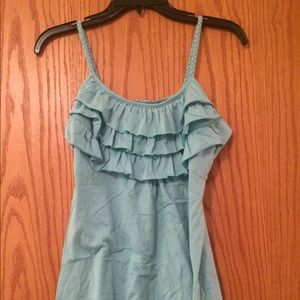 Women blouse medium top Blue shirt Zara