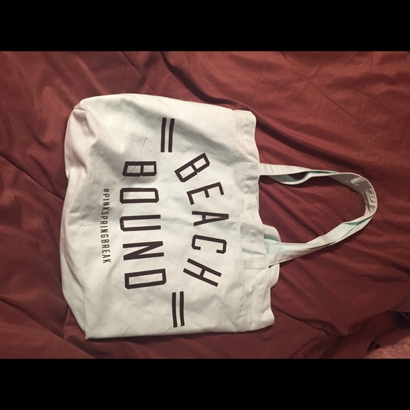 Blue beach tote