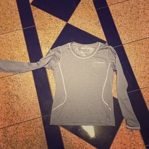 Brooks gray tech running shirt reflective XS