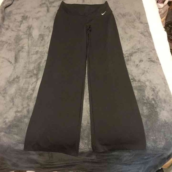 Black Nike Dri-Fit Wide Legged Pants
