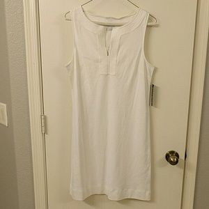 White Sleeveless New York & Company Dress