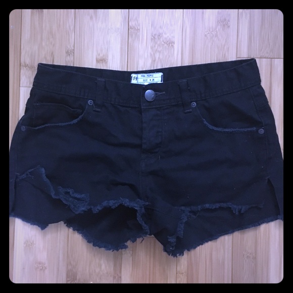 Free People Cutoff Jean shorts size 26