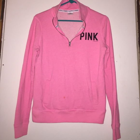 Victoria Secret Pink High Neck Half-zip
