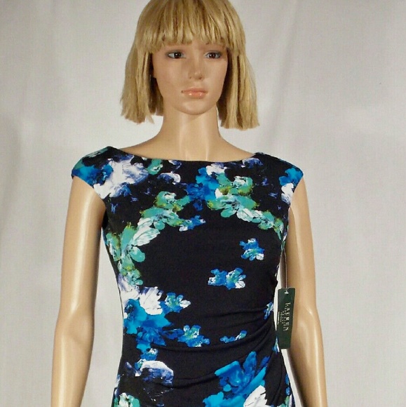 Ralph Lauren NWT blue floral dress