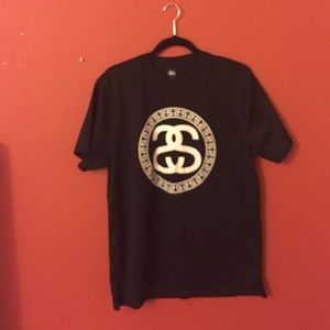 Stussy Black Mesh Jersey Top