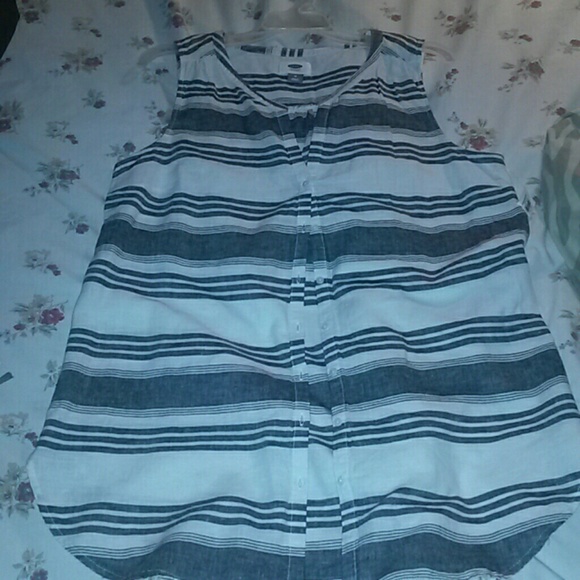 Button up long tank top