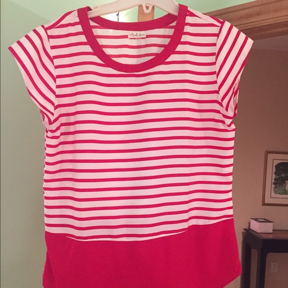 Red and white shirt