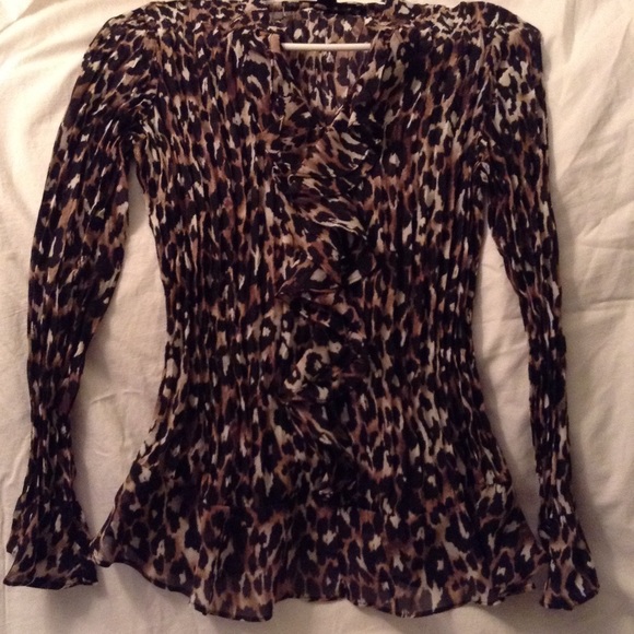 Styles & co size 10 petit long sleeve blouse