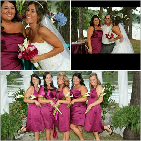 Sangria satin dresses sz 8 (2) - Picture 2 of 4