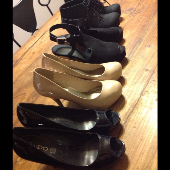 Four pairs of shoes