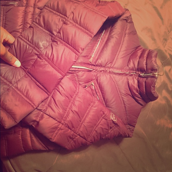 Michael by Michael Kors lots maroon coat