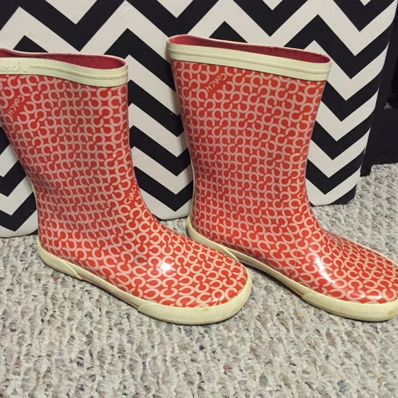 Coach rain boots!