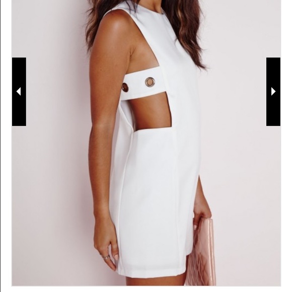 White cut out dress