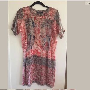 ISABEL MARANT FLORA FAUNA 100% SILK DRESS 36