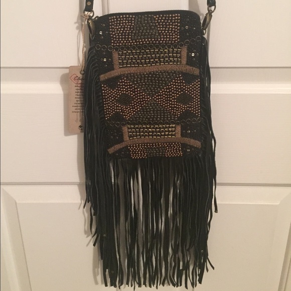 New Cleobella Nikko Fringe Crossbody