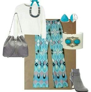 *CLEARANCE* Patterned Suede Pants