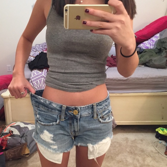 Denim shorts