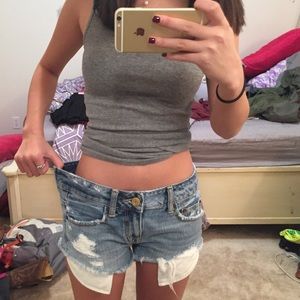 Denim shorts