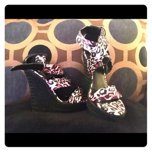 Charlotte Russe multicolored wedges