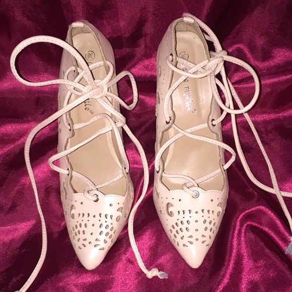 Lace up heels